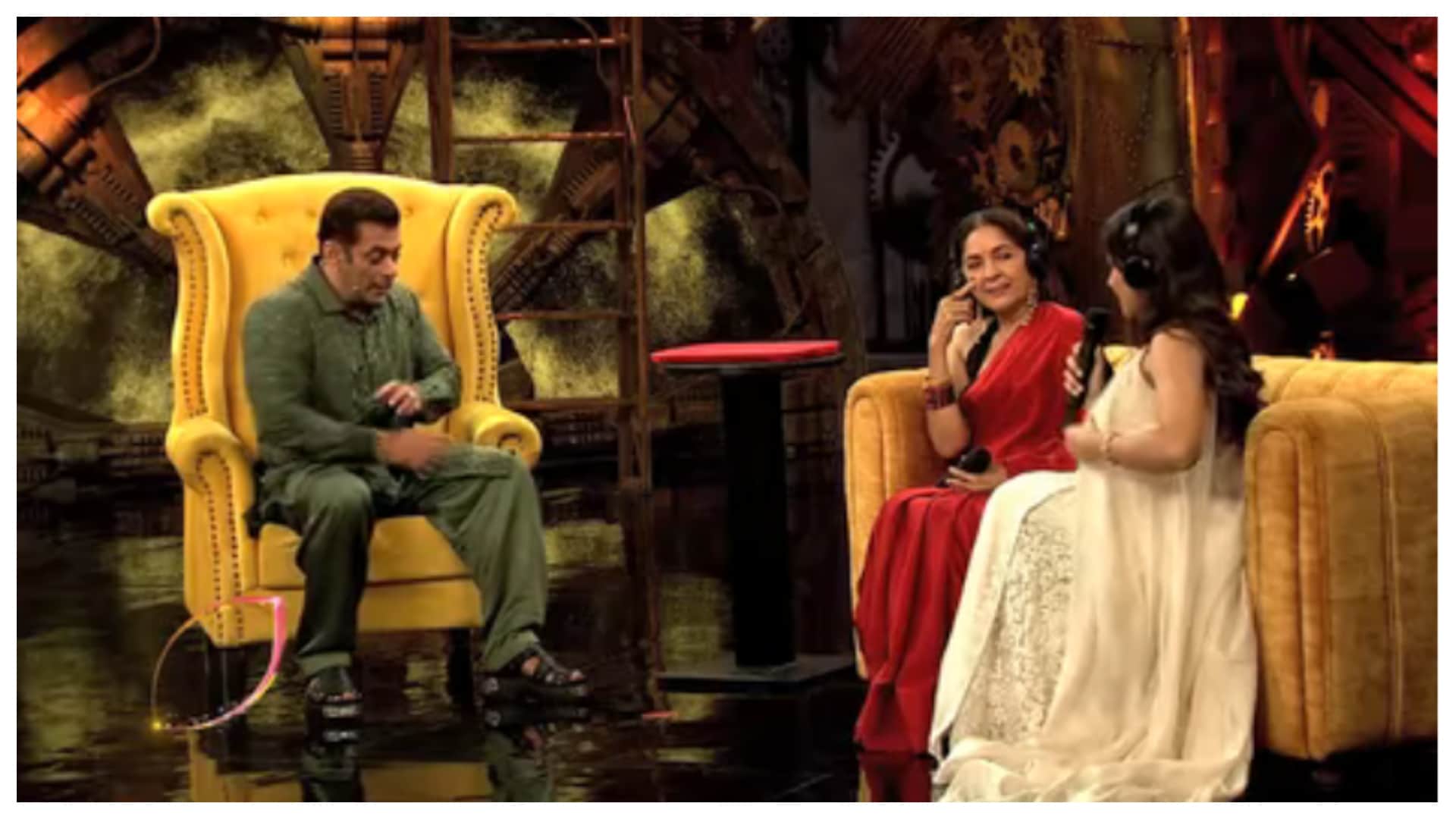Bigg Boss 16: Goodbye Rashmika Mandanna Neena Gupta join Salman Khan Show on First shanivaar ka vaar