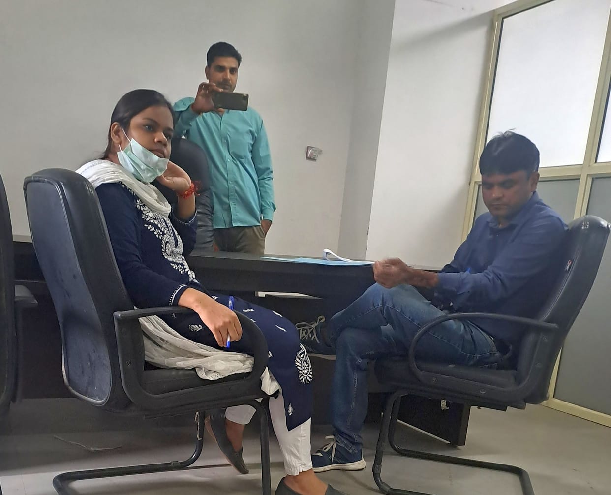 Statement recorded for not admitting soldier's wife in medical college