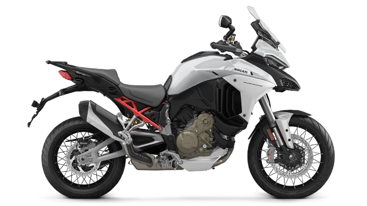 Ducati Multistrada V4S in White Colour Iceberg Launched in India Know Price Features Specs News in Hindi