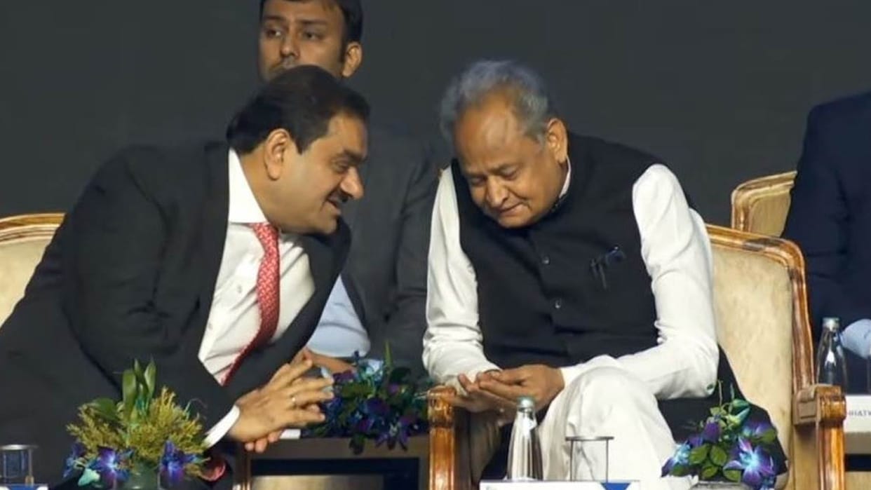 Gehlot defends praise for Gautam Adani during Invest Rajasthan Summit in Jaipur
