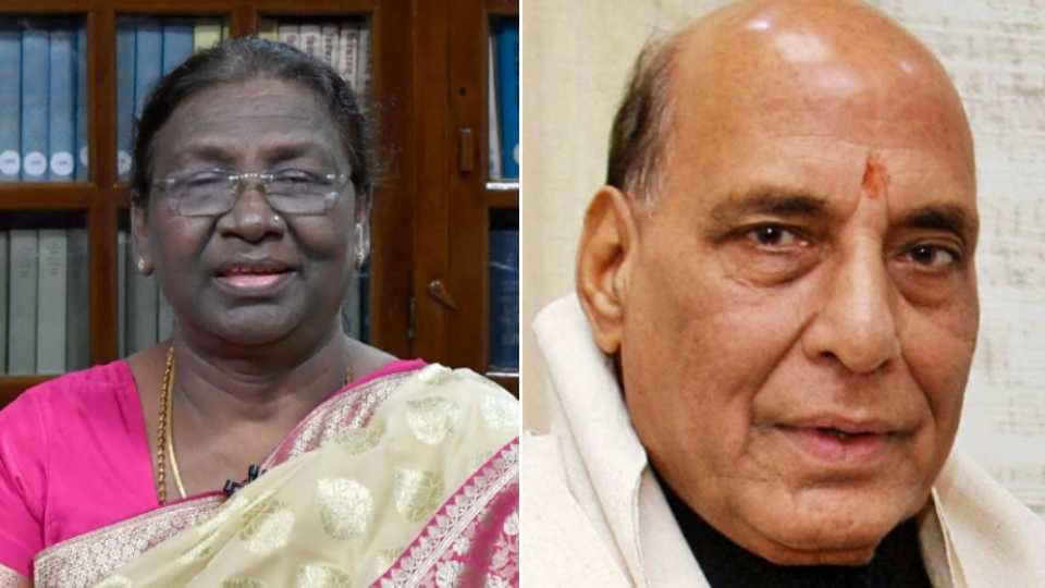 President Draupadi Murmu and defence minister Rajnath Singh will visit Chandigarh today on Air Force Day