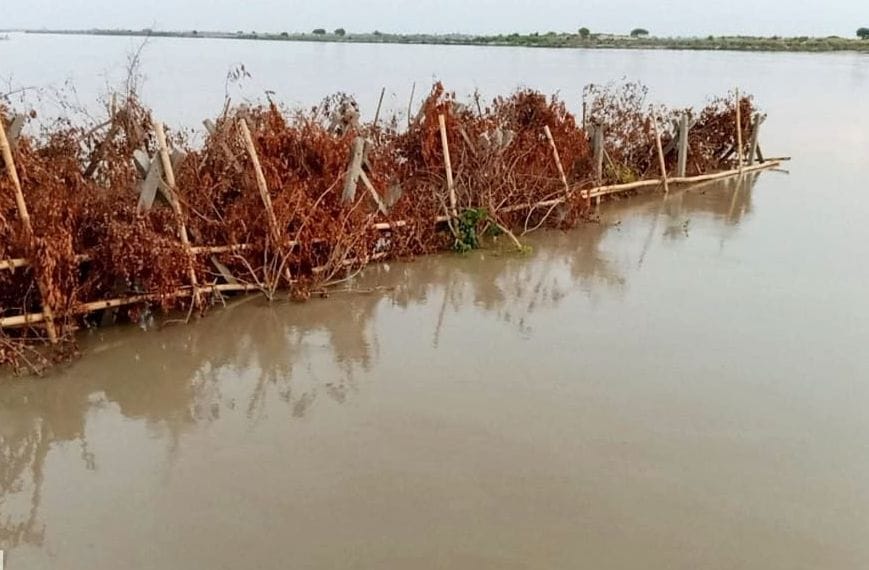 The water level of the Ganges started rising again towards the danger mark