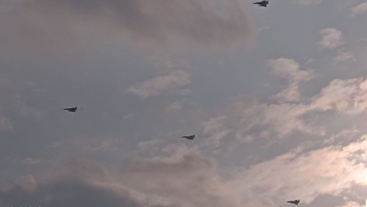 indian air force day 2022 air show chandigarh and fighter jets fly over una and solan