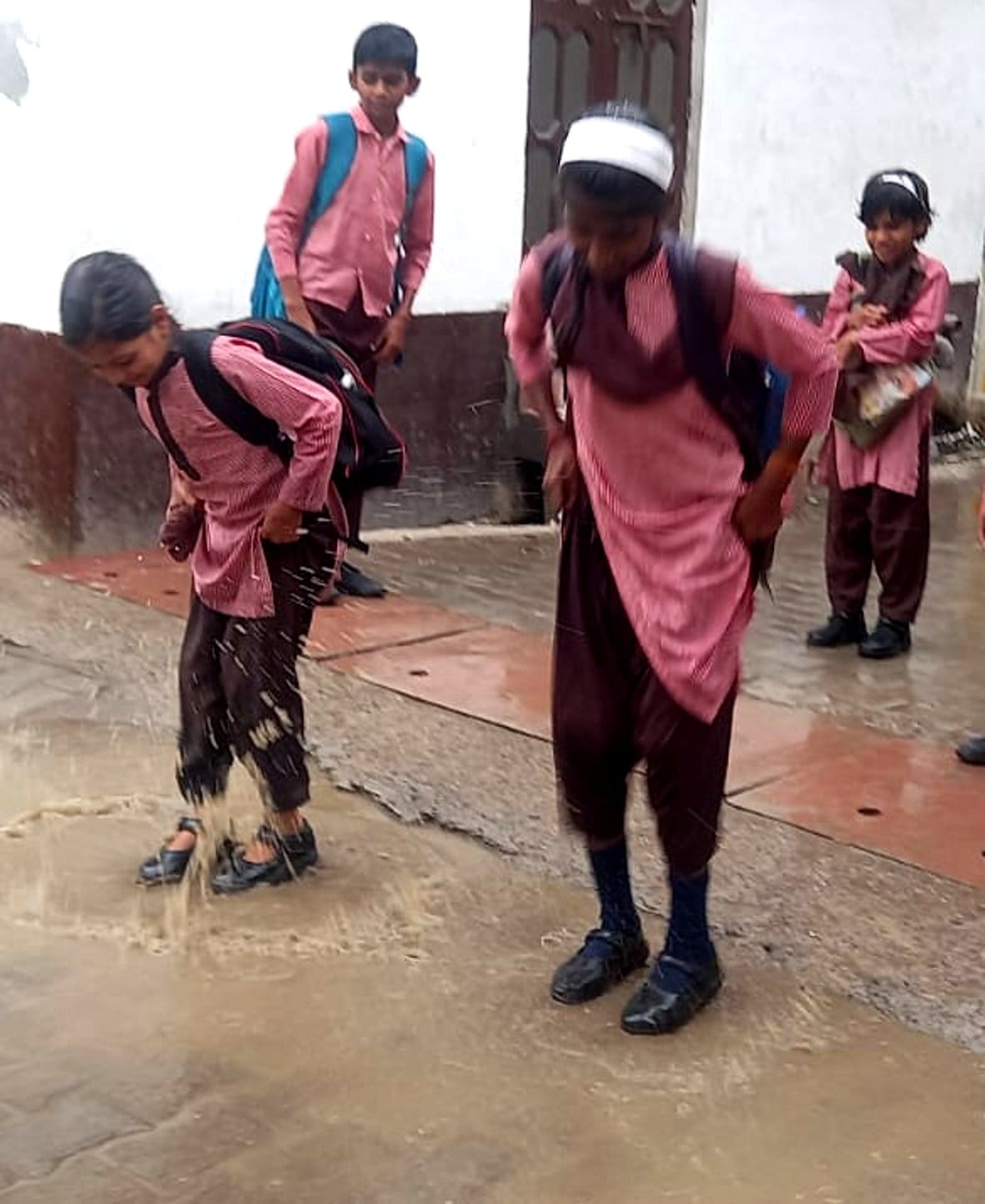 Waterlogging and mud problems caused by rain