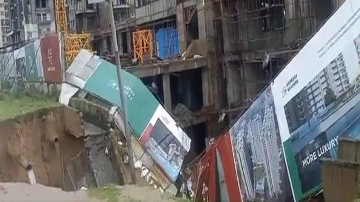Rain-watered city a major accident averted due to road collapse in Greno West traffic affected
