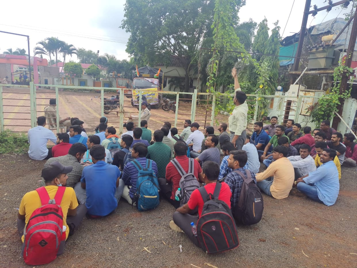 MP News Recruitment Satyagraha Yatra of unemployed youth reached Bhopal from Indore