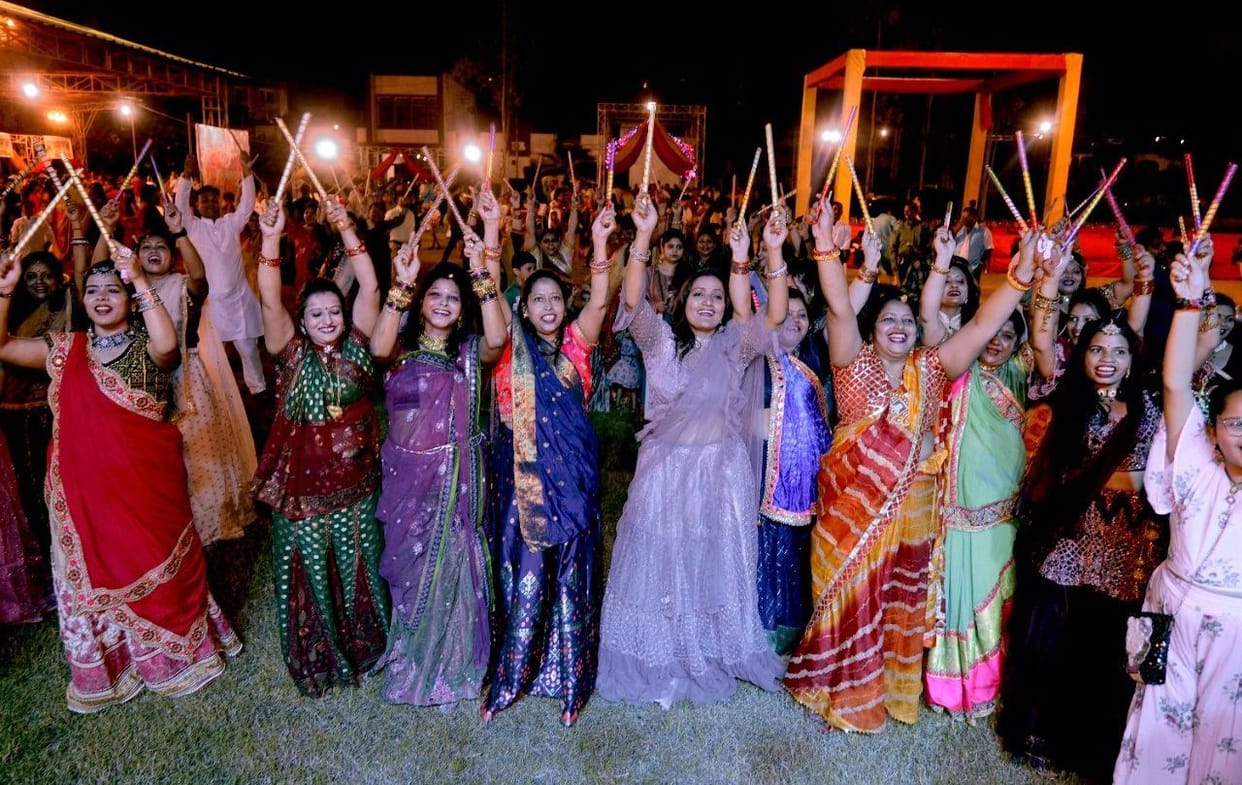 Made a splash in the Dandiya festival