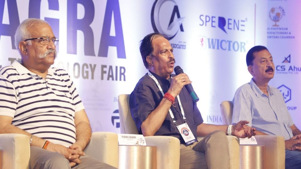 Foundation laid for rs 20 thousand crore footwear business in meet at Agra
