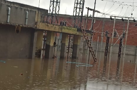 Rain and strong wind failed the power supply system