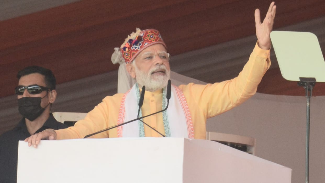 pm narendra modi second rally in chamba with in eight days