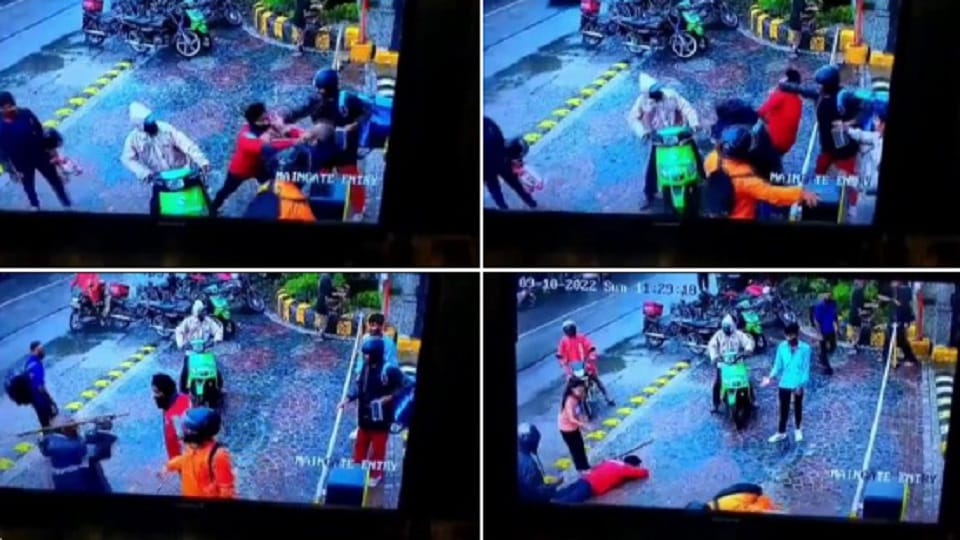 Security guard assaulted again at Gardenia Glory Society gate of Noida Sector 45