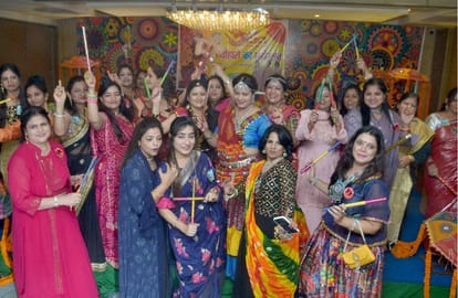 Festivals after Navratri in Kashi Womens fun in evening decorated with dance music and Tambola