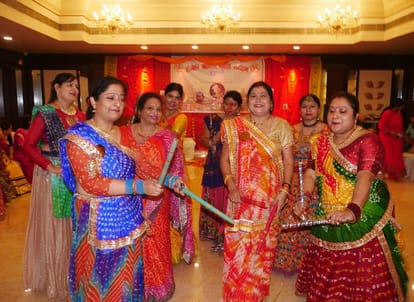 Festivals after Navratri in Kashi Womens fun in evening decorated with dance music and Tambola