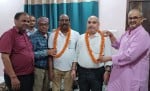 शहर के एक लॉज में राज्य कर्मचारी संयुक्त परिषद के प्रदेश अध्यक्ष सुरेश रावत और प्रदेश महामंत्री ?