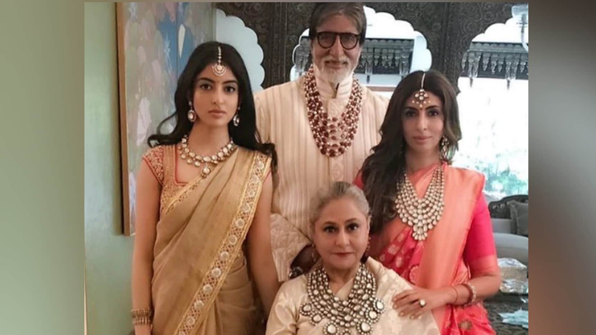 Amitabh Bachchan grand daughter Navya Naveli Nanda drives tractor interacts with local women video goes viral