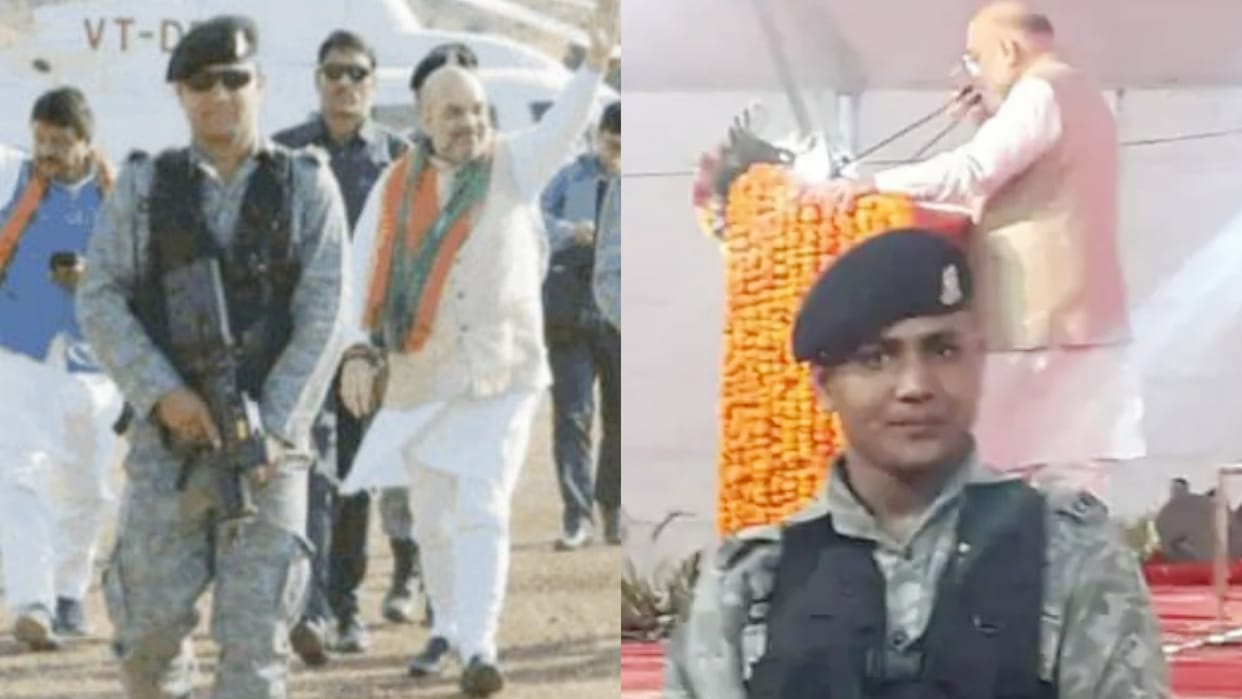 Home Minister Amit Shah commandos sunil died in road accident