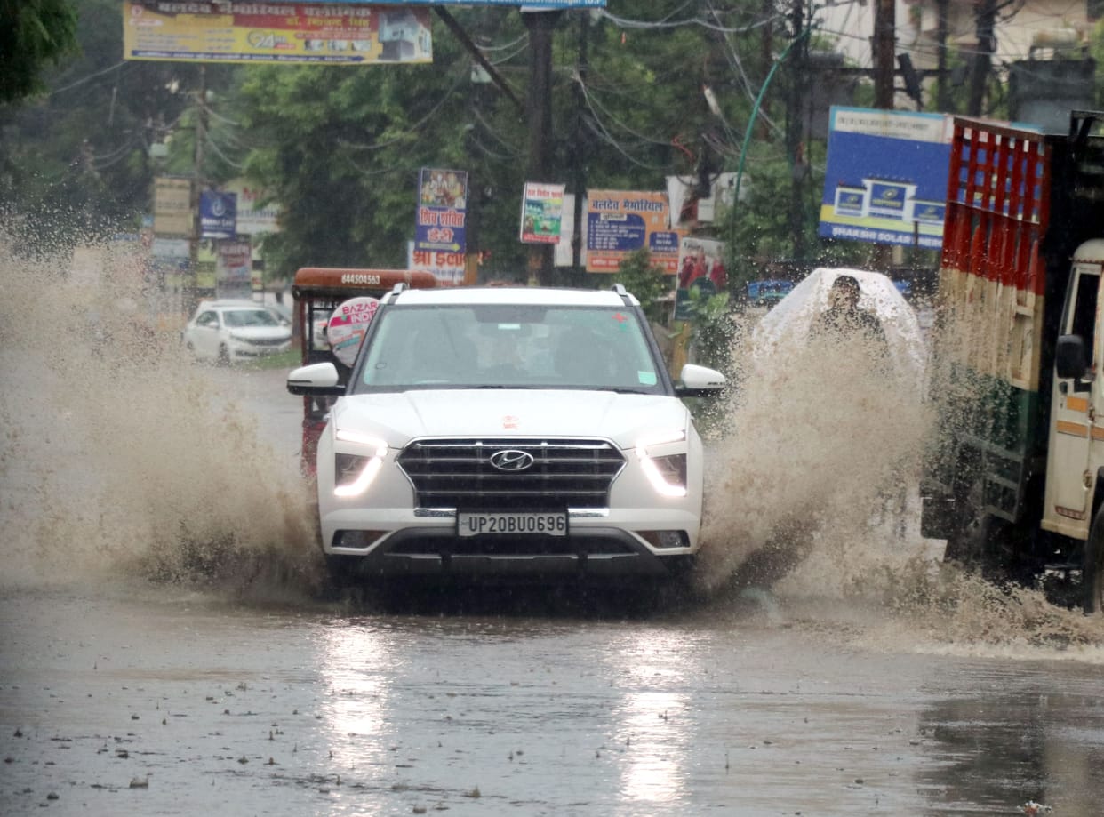 Farm ponds, roads and streets submerged due to torrential rains
