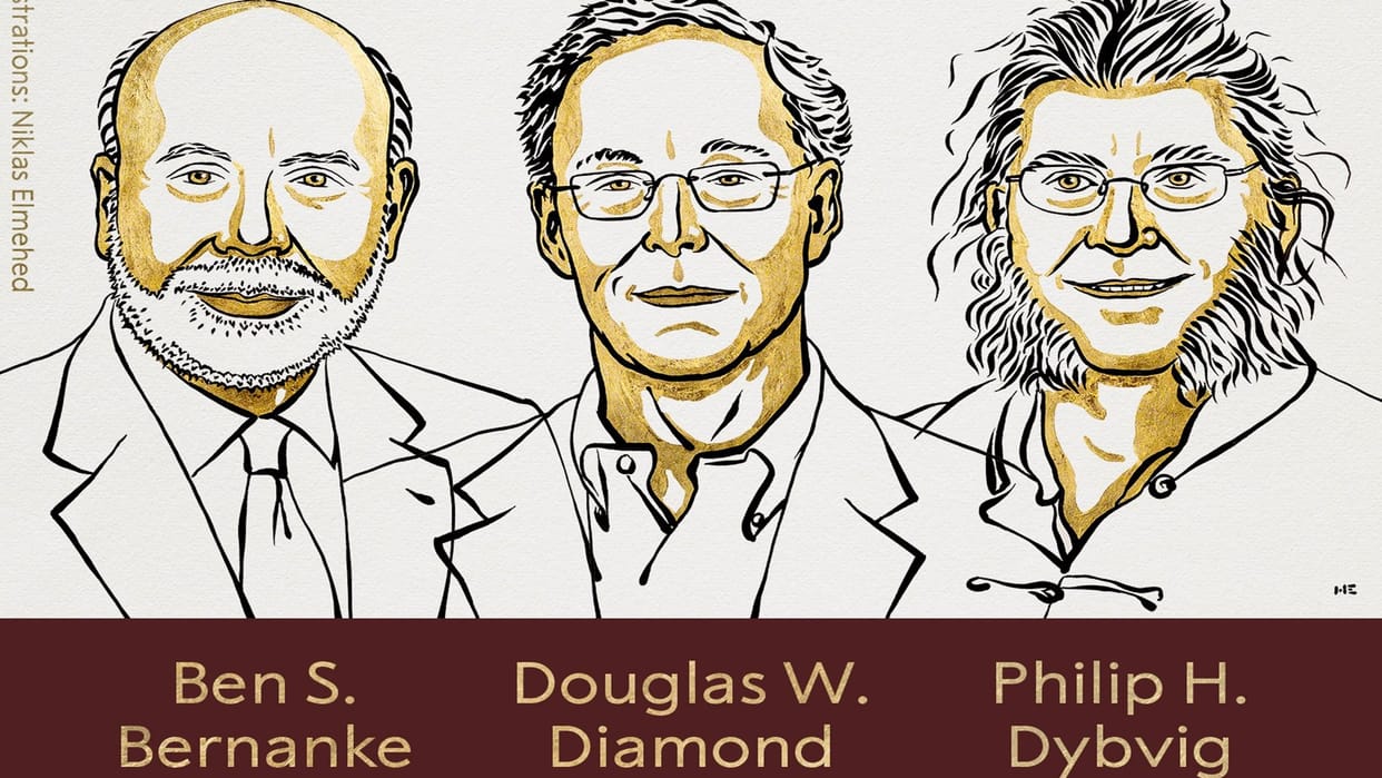 Announcement of Nobel of Economics: Three American economists for research on banks-economic crisis