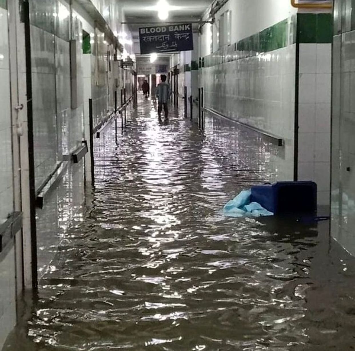 For the first time in the history of 60 years, water entered the wards of the medical college