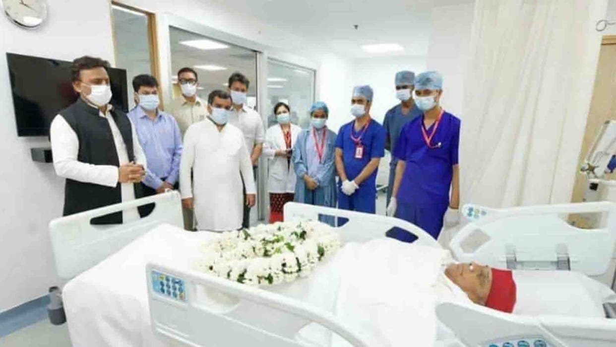 Mulayam Singh Yadav Death: Mulayam Singh Yadav body brought to Saifai