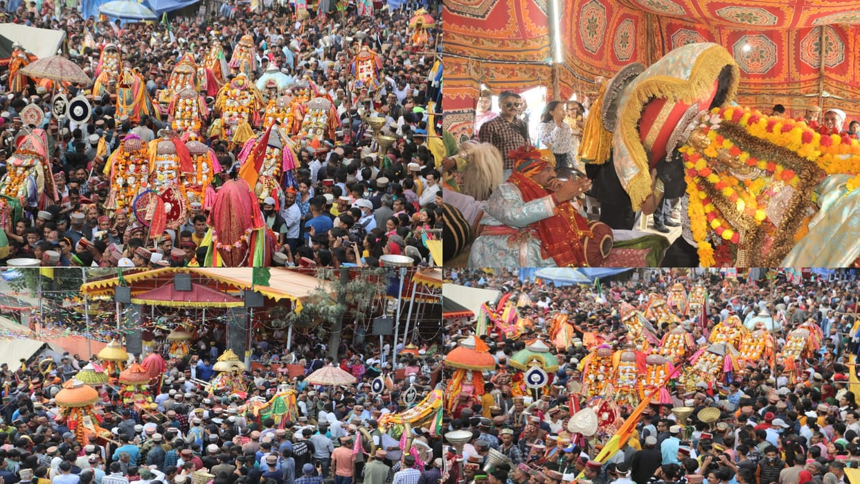 Gods gave powers to bhagwan Raghunath before climbing Lanka, a unique sight shown in Dussehra festival
