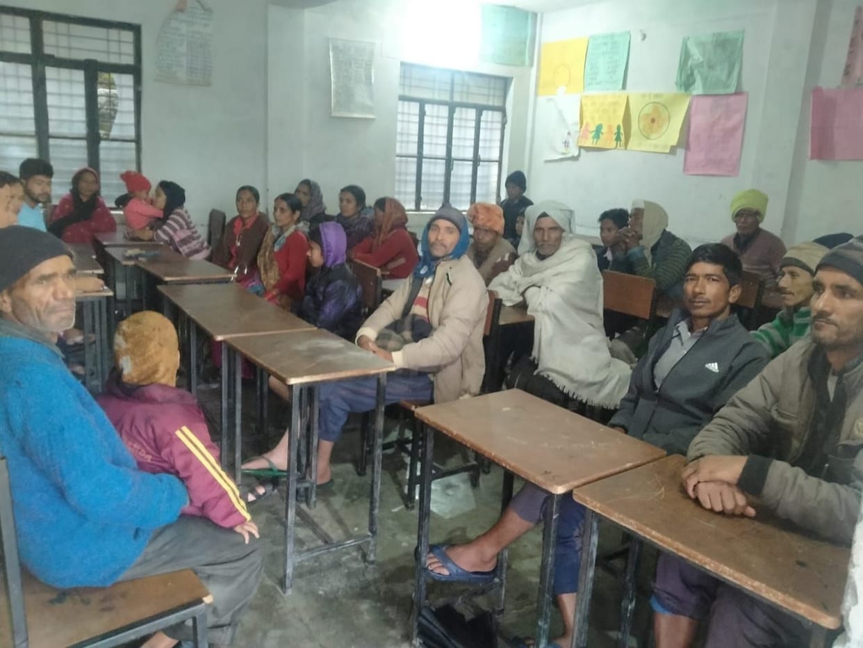 34 families troubled by rain took refuge in junior high school