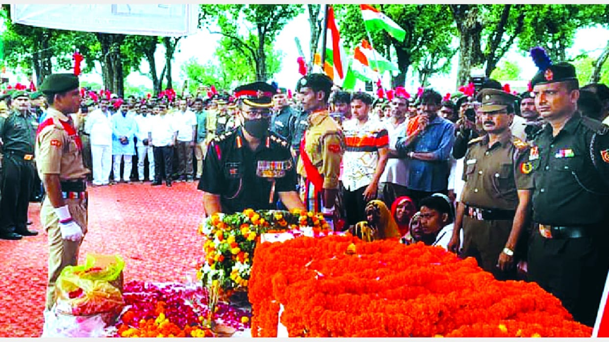 body of an NCC cadet who was hit by an icy storm reached home