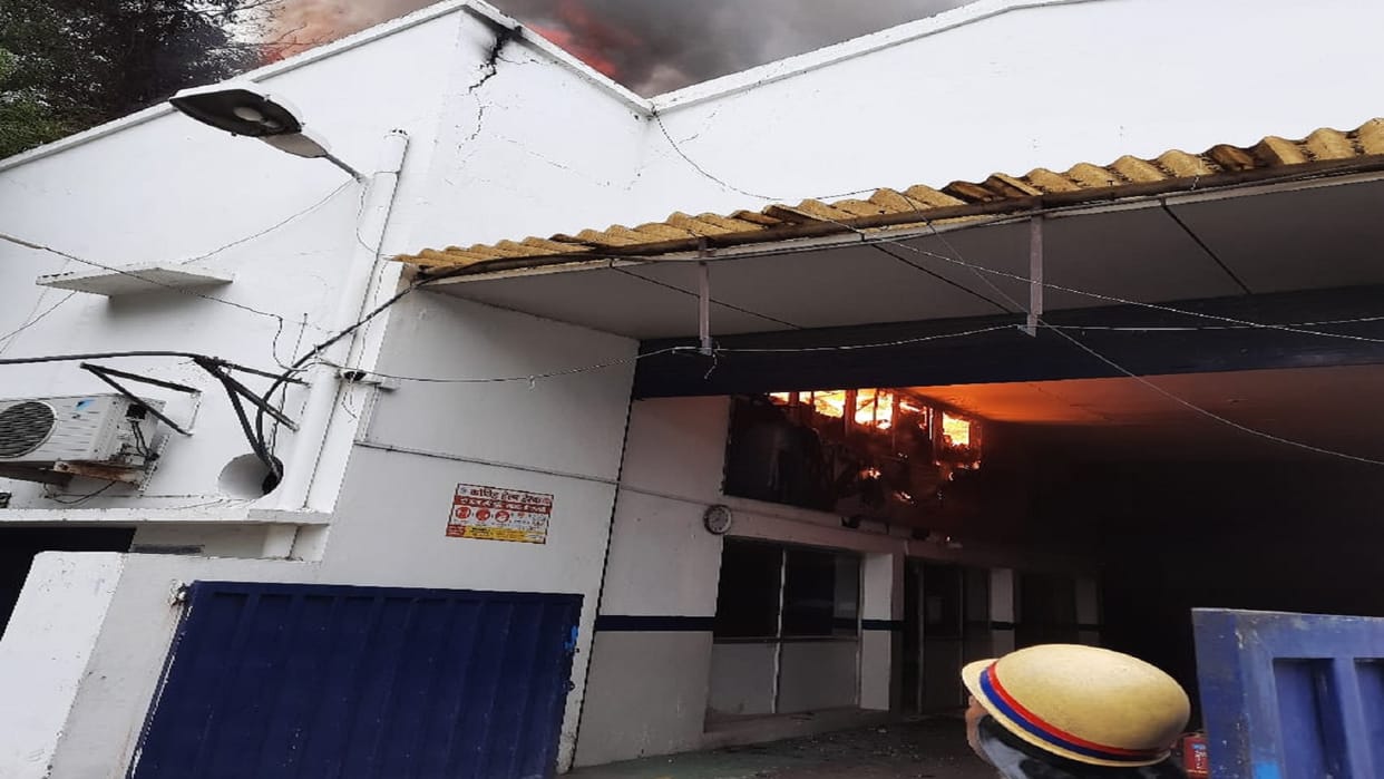 Fire broke out in Ford Company fire brigade team reached