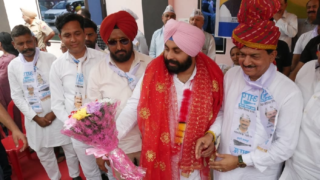 Cabinet Minister in Punjab Government Harjot Singh Bains in samba