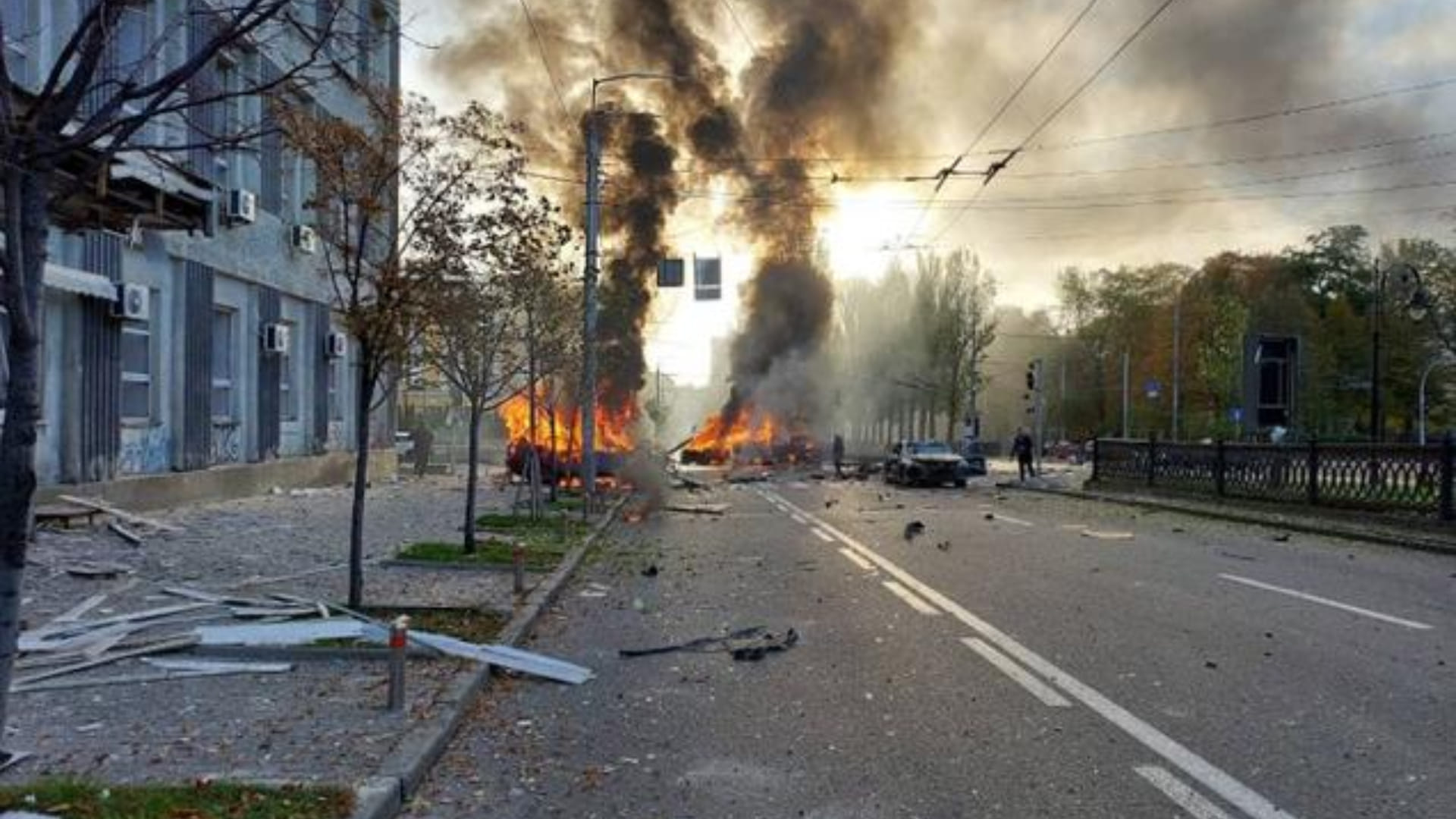 Russias counterattack after the explosion on the Crimea bridge several Ukrainian cities attacked