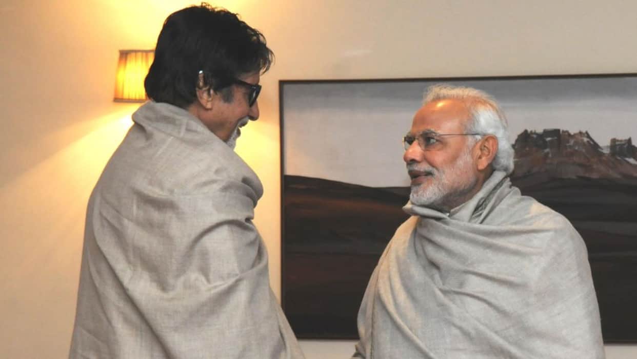 amitabh bachchan 80th birthday pm narendra modi and his daughter shweta wishes actor