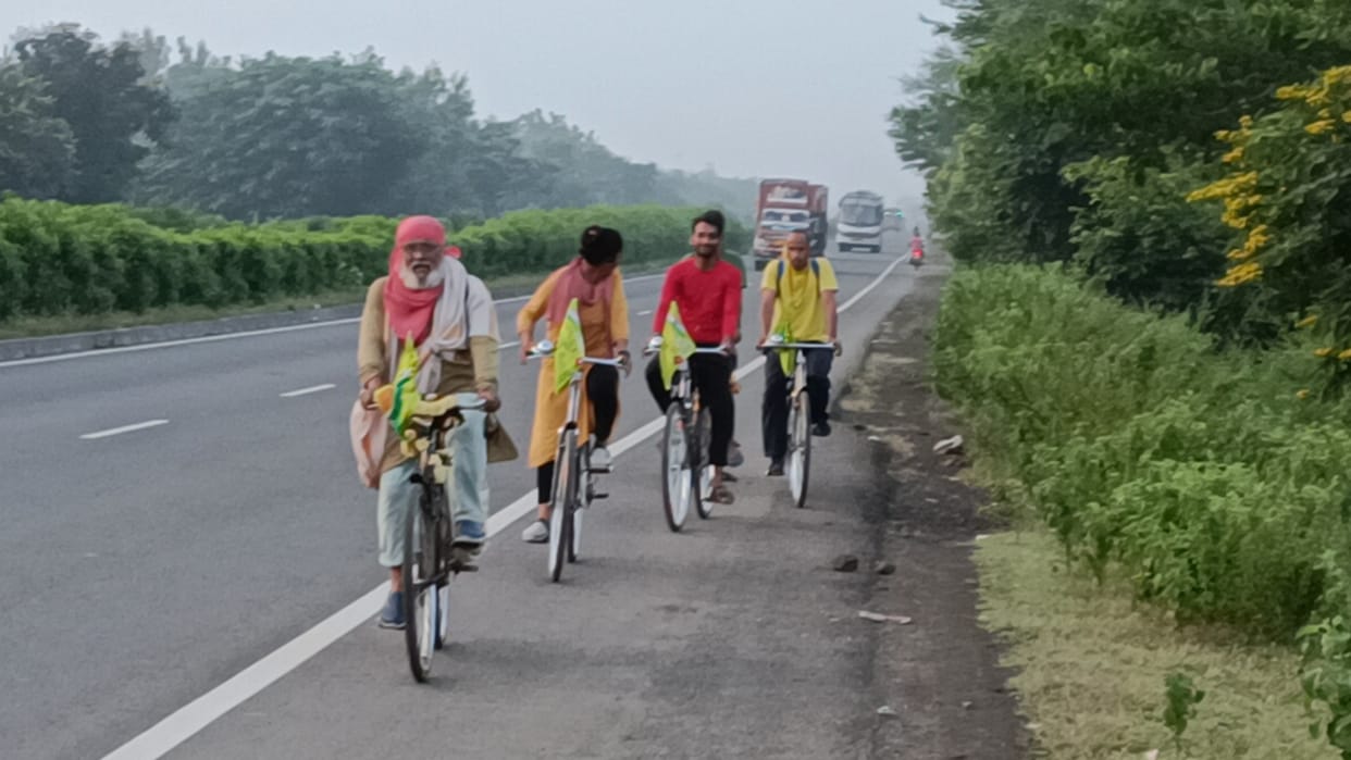 Cycle yatra 2022 Pragati Se prakriti path Cycle Tour Padma Bhushan Dr. Anil Joshi Uttarakhand news