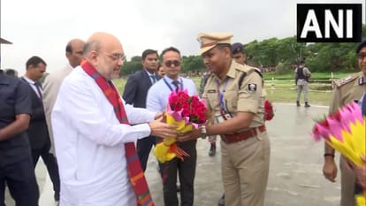 Union Home Minister Amit Shah reaches Chhapra Saran On the birth anniversary of JP Narayan