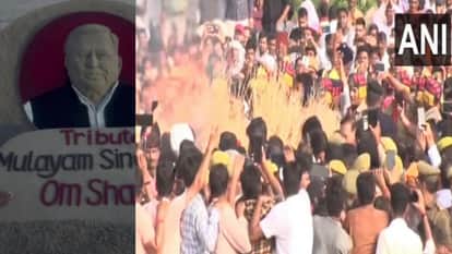 अंतिम संस्कार में उमड़ा जनसैलाब।