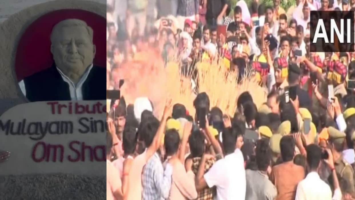 Mulayam Singh Yadav cremated in Saifai.