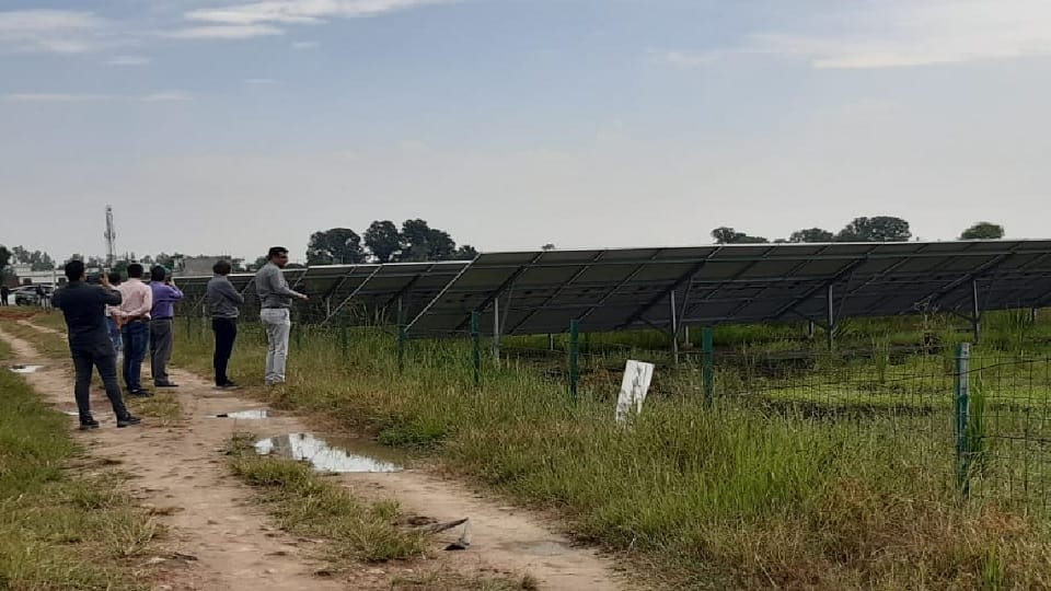 Officers reached Pally village PM favorite panchayat, water extraction work started solar plant site