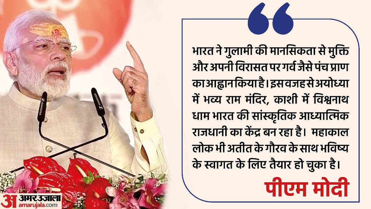 PM Narendra Modi at the inauguration of Shri Mahakal Lok in Ujjain Top Facts of PM Speech