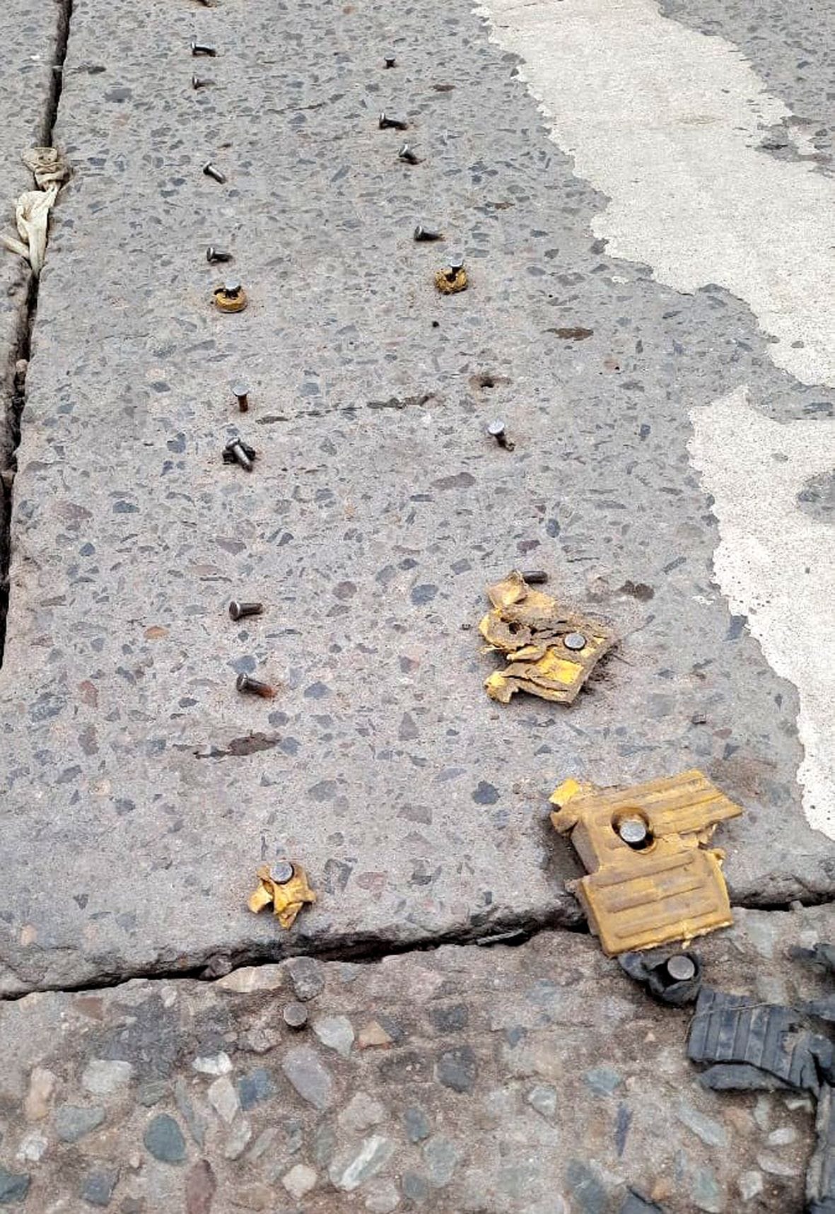 Aligarh Hindi News Speed breaker uprooted tires getting punctured due to nails