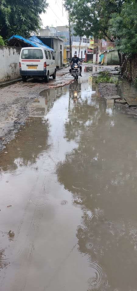 Rain became trouble water entered offices, people imprisoned in homes