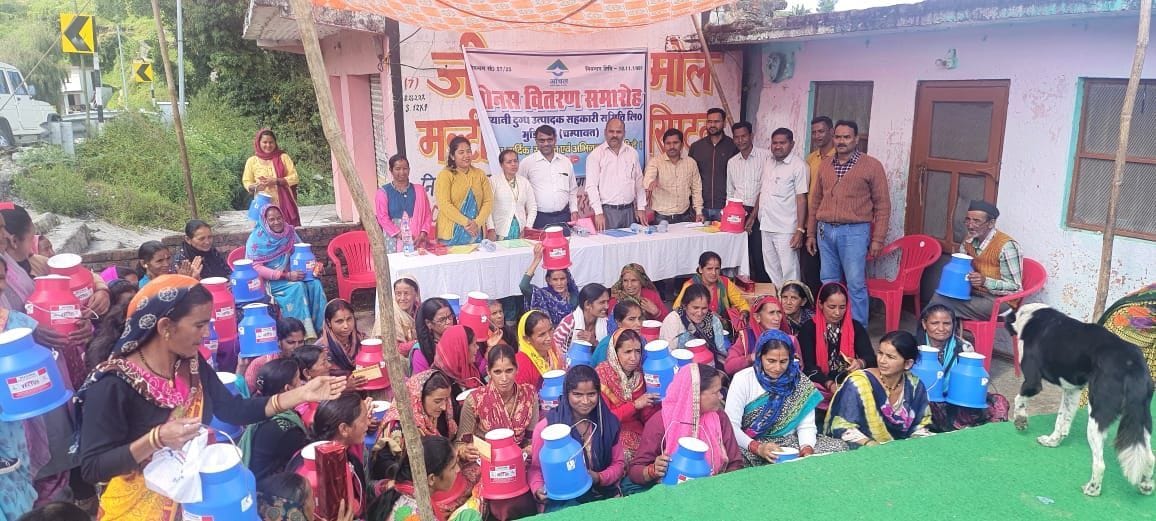 Incentive amount distributed to 69 milk producers