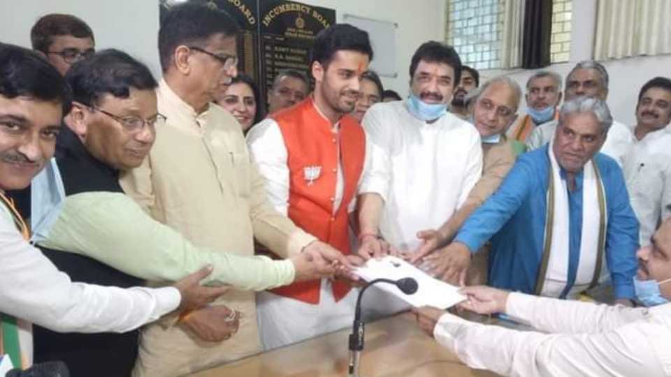 BJP candidate Bhavya Bishnoi files nomination for Adampur by-election