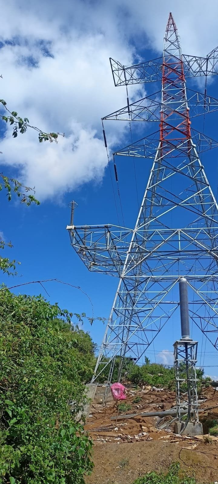 Electricity line going underground in areas adjacent to Nainisaini airport