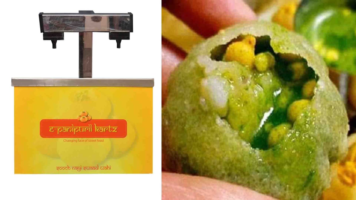 Exclusive: E-Panipuri Cartz Company designed automatic machine for serving panipuri