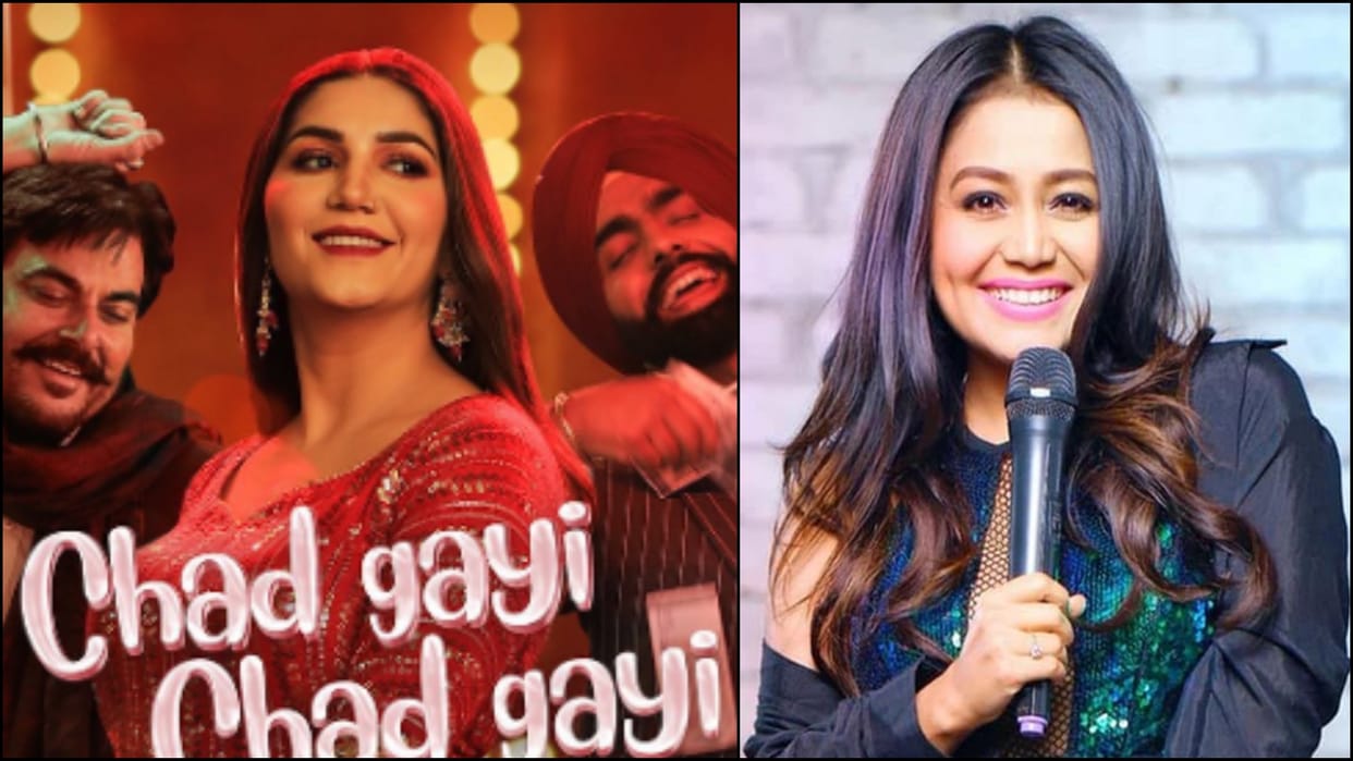 Neha kakkar sapna choudhary chad gayi chad gayi song film oye makhna