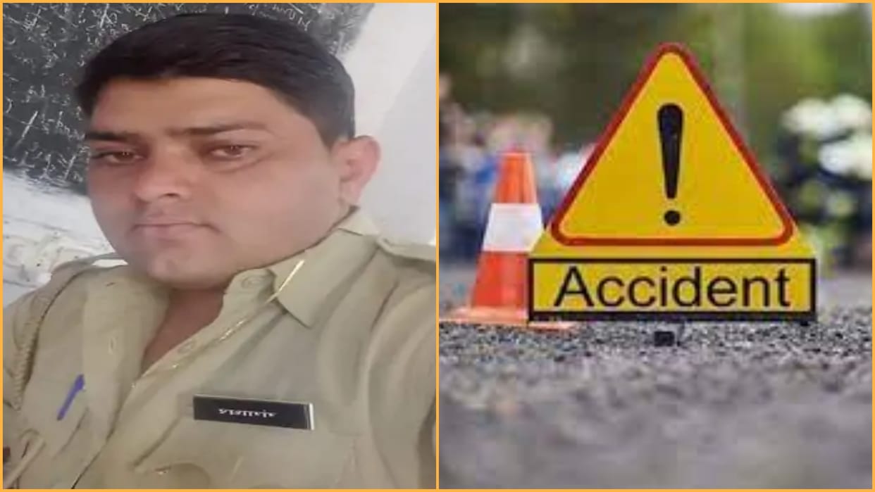 Road Accident in Sikar constable died due to car hit bike