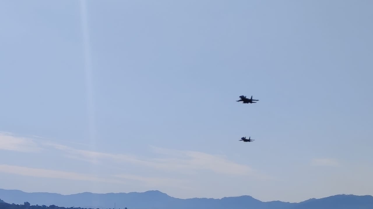 udhampur air show news and photos in hindi Rafale Jaguar and MiG Apache seen