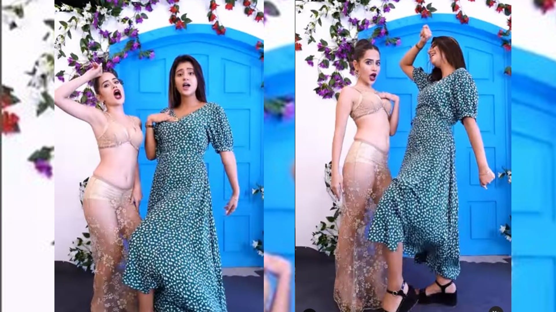 Anjali Arora Urfi Javed dances on sajna hai mujhe and wish karwa chauth, video goes viral on social media