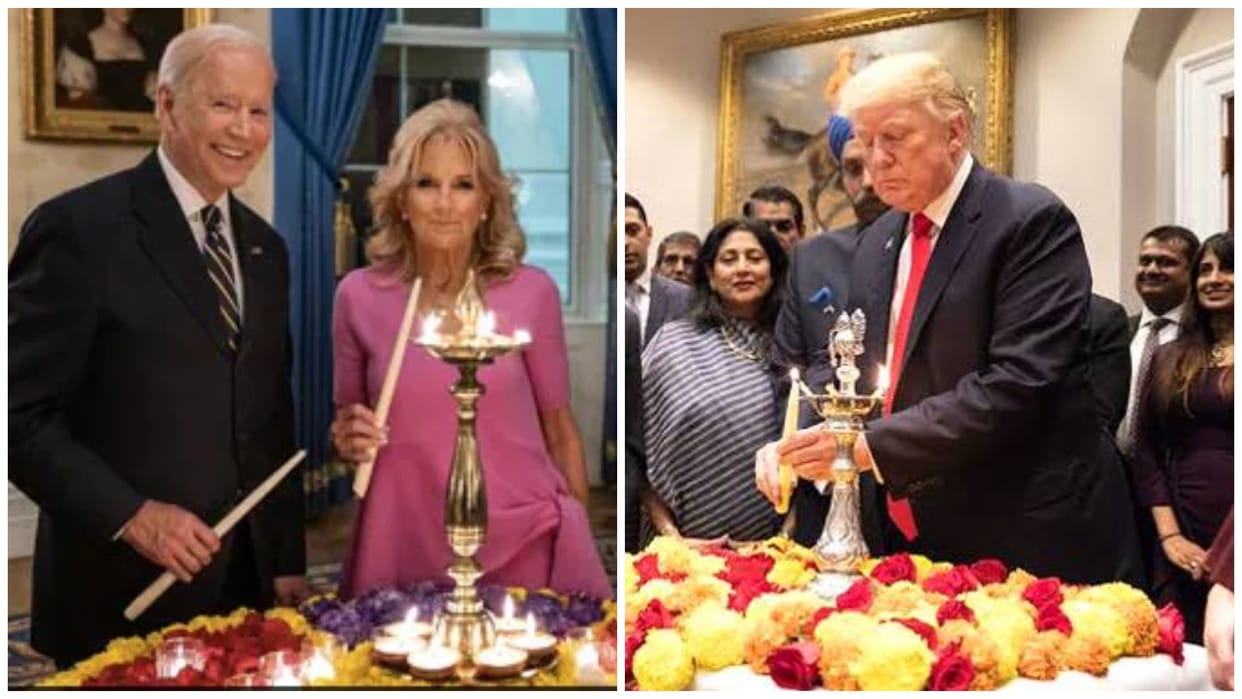 US President Joe Biden to celebrate Diwali at White House Donald Trump at Mar a Lago may witness firecrackers