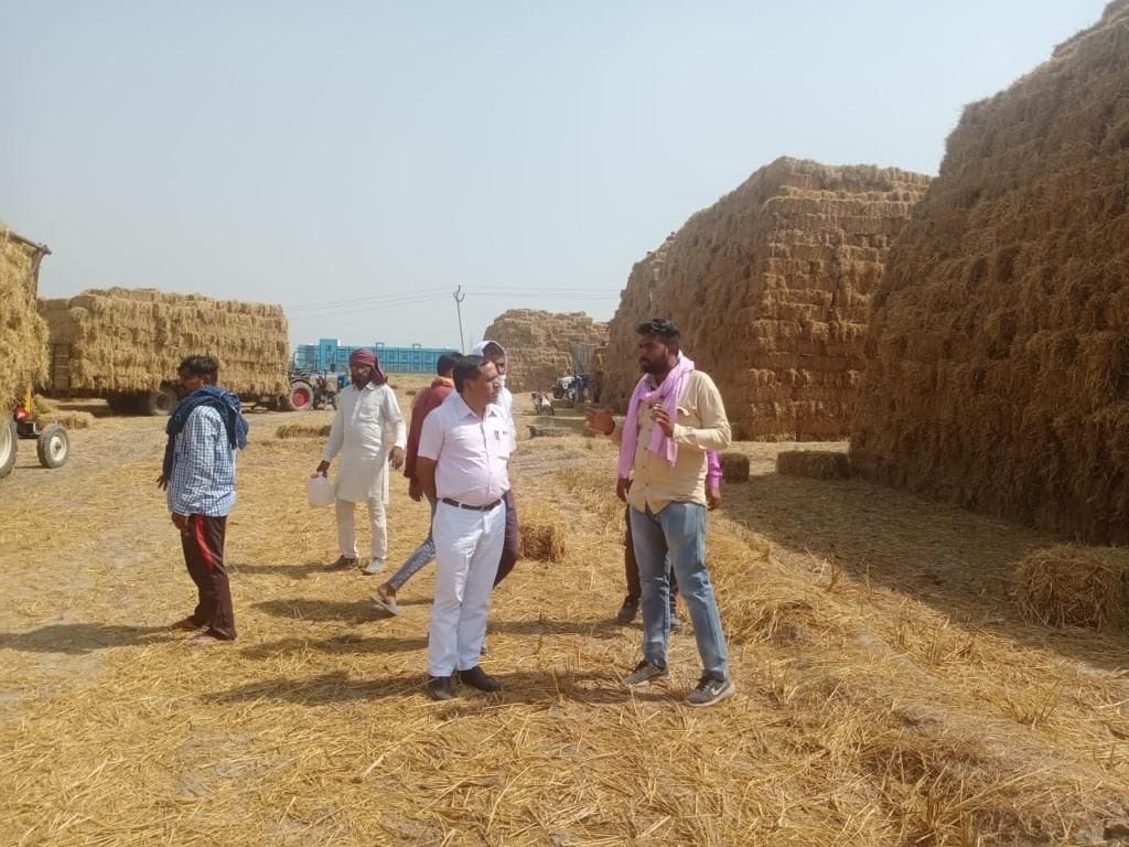 No to burn stubble... and the district's climate became pure