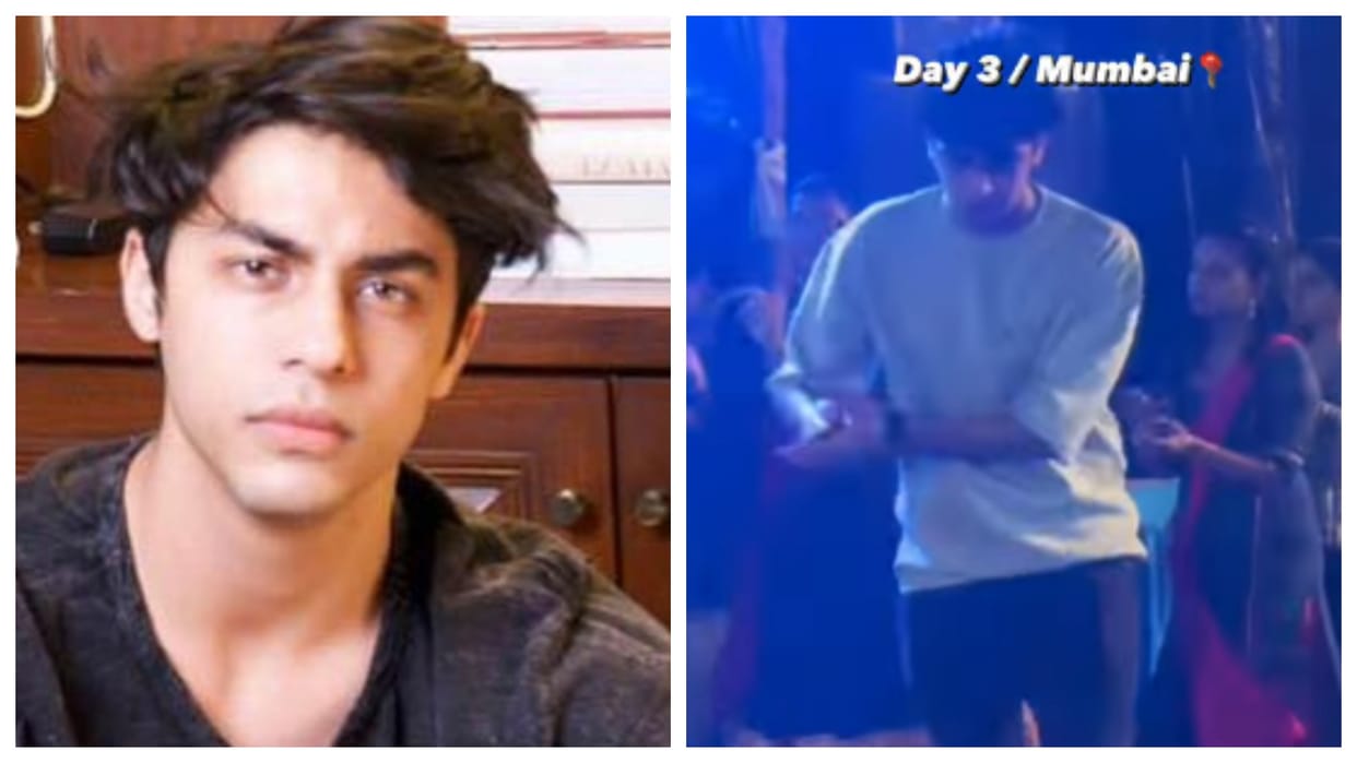 Shah Rukh Khan son Aryan khan or his lookalike playing garba in viral video Netizens confuse Bunny Rajput post